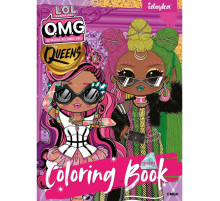 Детская книга-раскраска "L.O.L O.M.G. Queens 2" LCB15 со стикерами