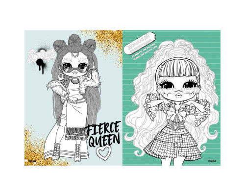 Детская книга-раскраска "L.O.L O.M.G. Queens 2" LCB15 со стикерами