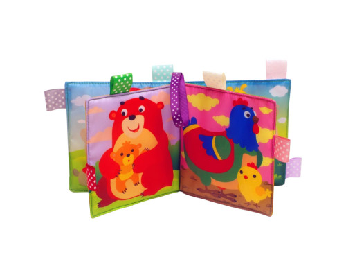 Мягкая книжка-пищалка "Мама и малыши" Книжковий хмарочос 403747