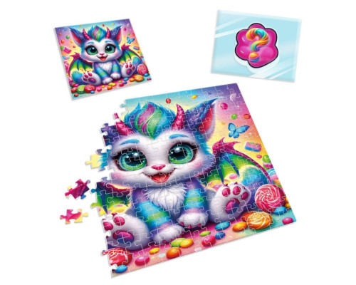 Дитячі пазли з сюрпризом "Кольоровий дракончик" VT8030-05, 180 деталей