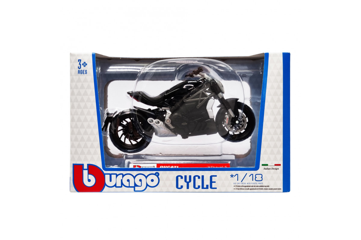 Дитяча модель Мотоцикла "DUCATI XDiavel S" Bburago 18-51030-8 масштаб 1:18 Дитяча модель Мотоцикла "DUCATI XDiavel S" Bburago 18-51030-8 масштаб 1:18