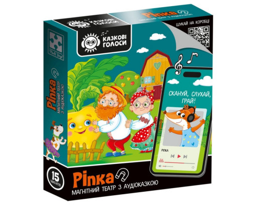 Дитяча розвиваюча гра "Магнітний театр Ріпка" VT3206-40, 15 магнітів, з аудіоказкою