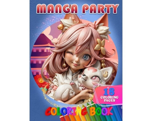 Розмальовка для дітей Manga Party А05122412 формат А4
