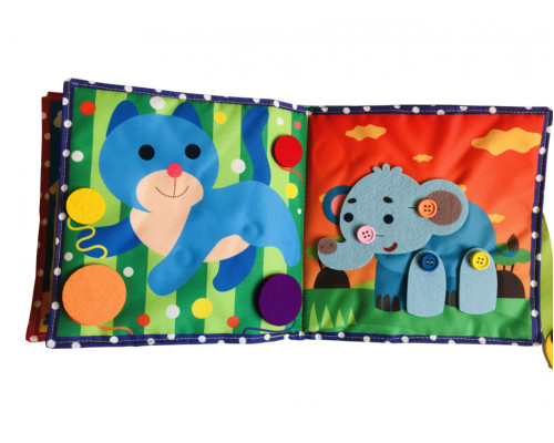 Текстильная развивающая книга для малышей Bambini "Пони" 403679