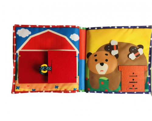 Текстильная развивающая книга для малышей Bambini "Пони" 403679