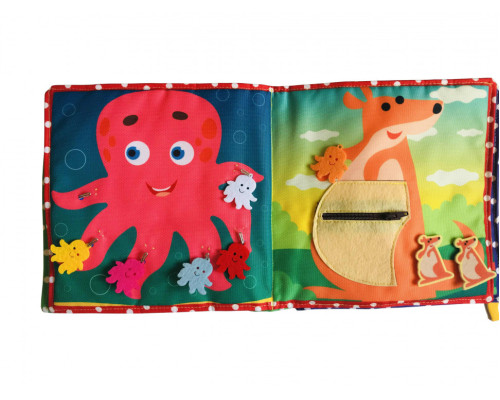 Текстильная развивающая книга для малышей Bambini "Пони" 403679