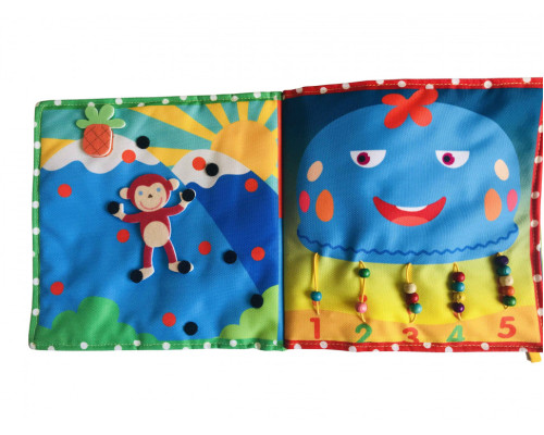 Текстильная развивающая книга для малышей Bambini "Пони" 403679