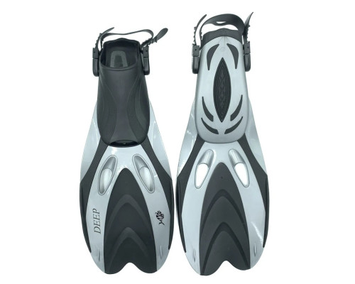 Ласты с открытой пяткой DLV Deep NE-66-39-43-GR размер SM/MD 39-43 серые