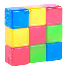 Дитячі пластикові кубики 05061, в наборі 9 штук