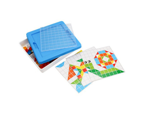 Детский развивающий набор "Мозаика" 2215TXK 125 фишек, 6 шаблонов