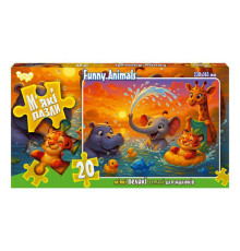 Дитячі м'які пазли "Funny Animals" S20-10-13, 20 елементів
