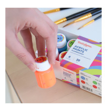 Акриловая краска флуоресцентная Набор 2001 Brushme AP2001 6 цветов