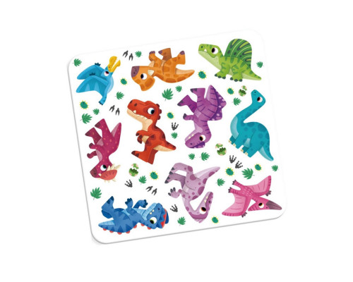 Набір для творчості "Динозаври" VT4206-48, 10 наліпок на планшетці
