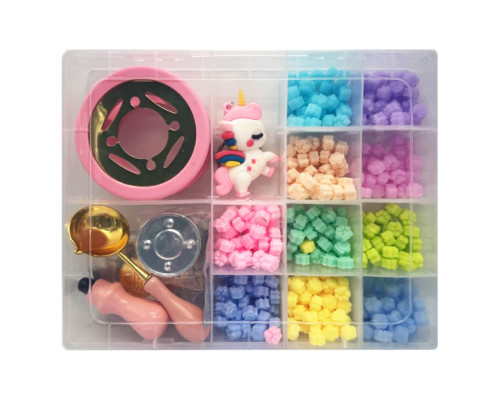 Набір для творчості "Сургучний штамп" C712-5-7, 10 кольорів