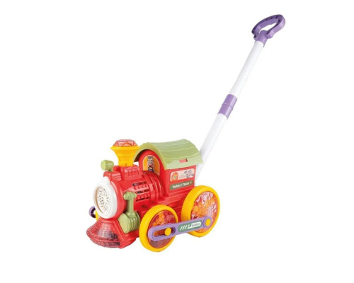 Машина-каталка "Потяг" з мильними бульбашками 134-71A(Red) світло та звук