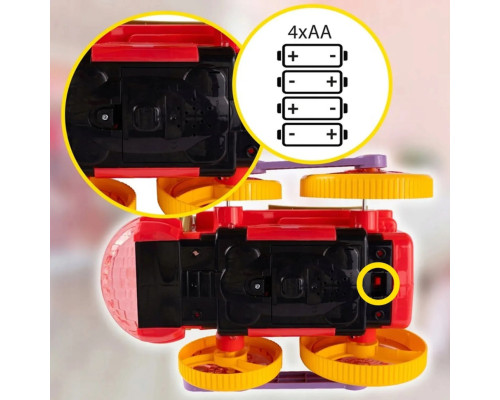 Машина-каталка "Потяг" з мильними бульбашками 134-71A(Red) світло та звук