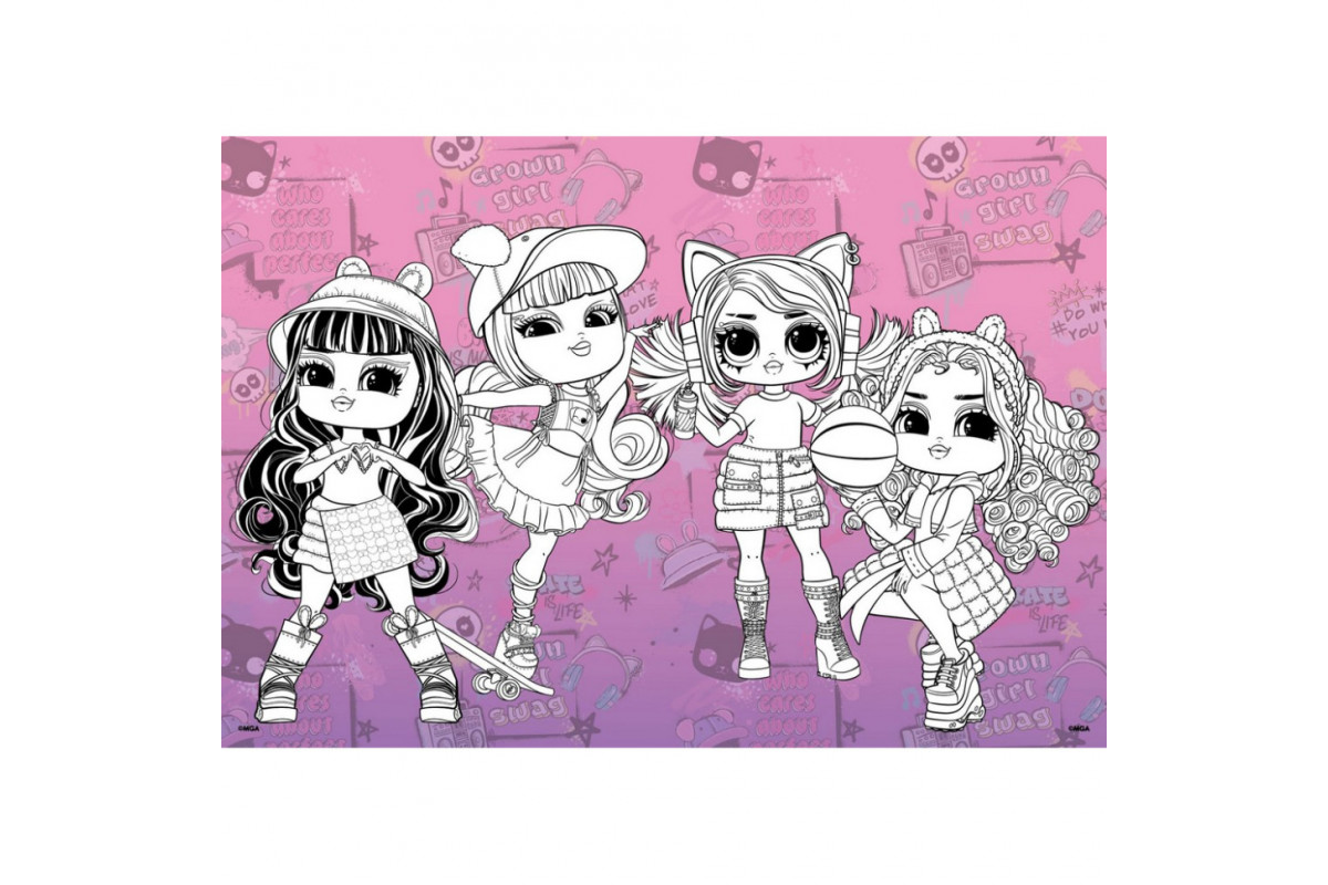 Дитяча книжка-розмальовка "Skate Dance 2 Tweens" LCB16 зі стікерами