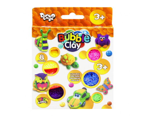Набір для творчості "Bubble Clay" BBC-04-01U, 8 кольорів