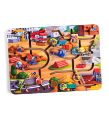 Развивающий лабиринт "Строительство"  (ПСД236) PSD236, 15 подвижных персонажей