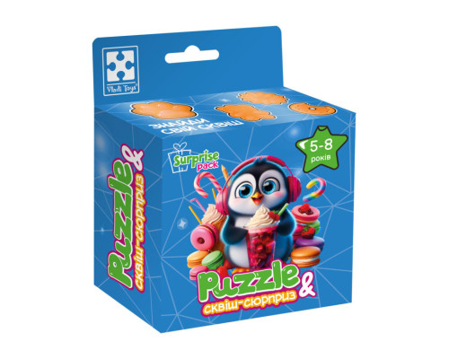 Дитячі пазли з сюрпризом "Пінгвінчик" VT8030-06, 180 деталей