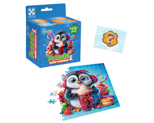 Дитячі пазли з сюрпризом "Пінгвінчик" VT8030-06, 180 деталей