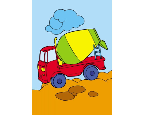 Дитяча розмальовка "Подивися і розфарбуй: Машинки" 628007