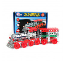 Металевий конструктор Поїзд ТехноК 4814TXK, 312 деталей