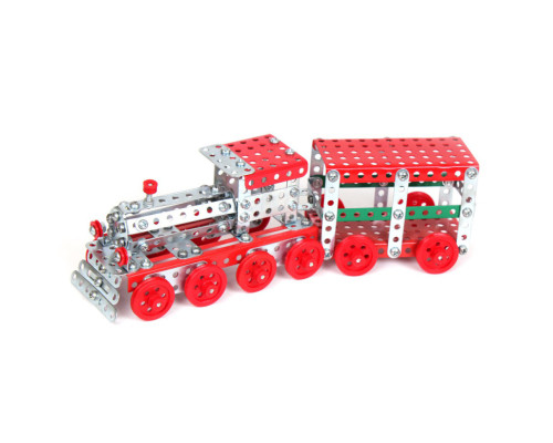 Металевий конструктор Поїзд ТехноК 4814TXK, 312 деталей