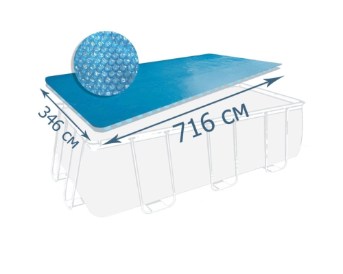 Теплозберігаюче покриття (солярна плівка) для басейну Intex 28017T, 716-346 см