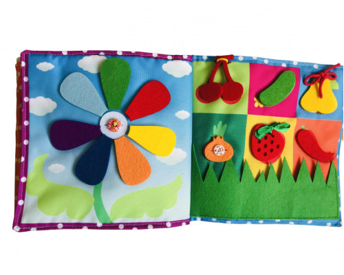 Текстильна розвиваюча книга для малят "Сонечко" 403686