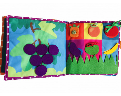 Текстильна розвиваюча книга для малят "Сонечко" 403686