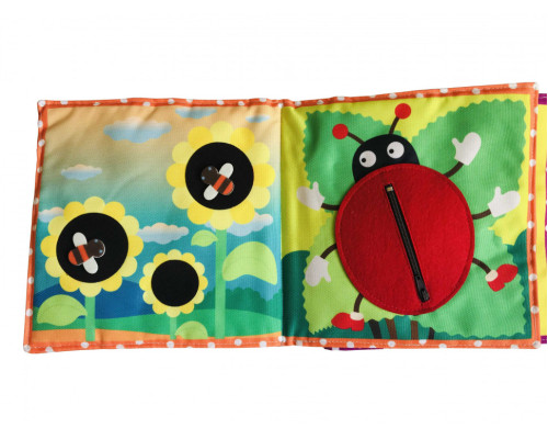 Текстильна розвиваюча книга для малят "Сонечко" 403686