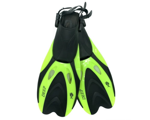 Ласты с открытой пяткой DLV Deep NE-66-39-43-Y размер SM/MD 39-43 салатовый