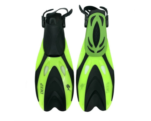 Ласты с открытой пяткой DLV Deep NE-66-39-43-Y размер SM/MD 39-43 салатовый