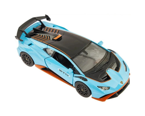Детская автомодель "Lamborghini Huracan STO" Rastar 64300 голубой, масштаб 1:32