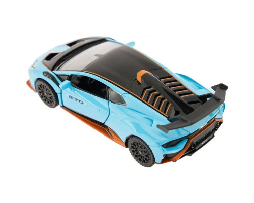 Детская автомодель "Lamborghini Huracan STO" Rastar 64300 голубой, масштаб 1:32