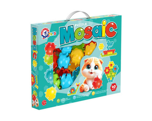 Детская развивающая игра "Мозаика-пазлы" 1928TXK 40 деталей