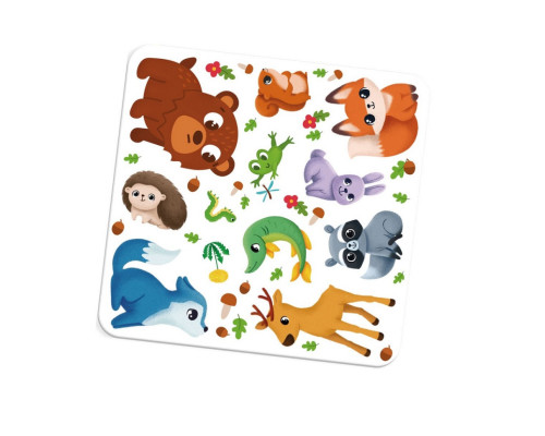 Набір для творчості "Лісові мешканці" VT4206-49, 12 наліпок на планшетці