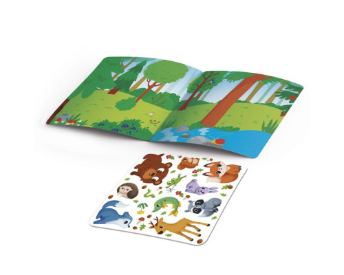 Набір для творчості "Лісові мешканці" VT4206-49, 12 наліпок на планшетці