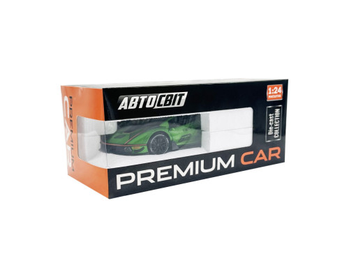 Детская инерционная машинка AP-2036(Green) двери открываются, свет и звук, 1:24, 23 см