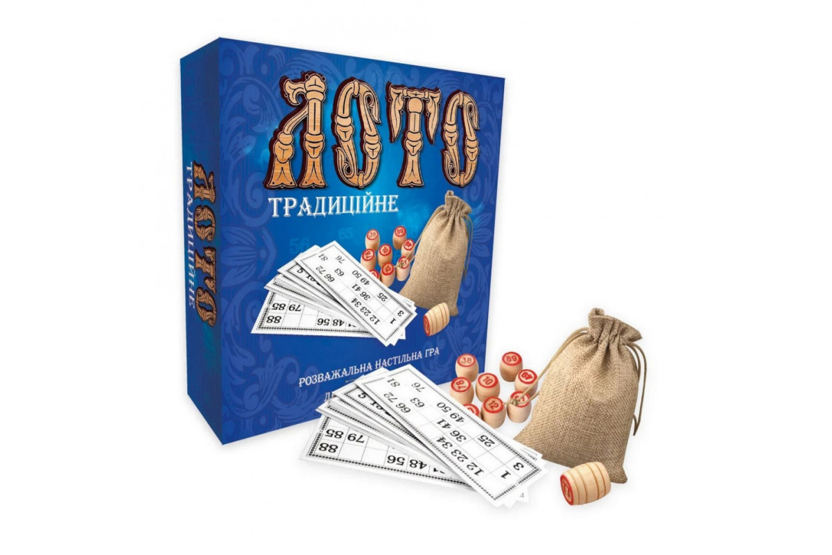 Лото "Традиционное" 30315 с деревянными бочонками Лото "Традиционное" 30315 с деревянными бочонками