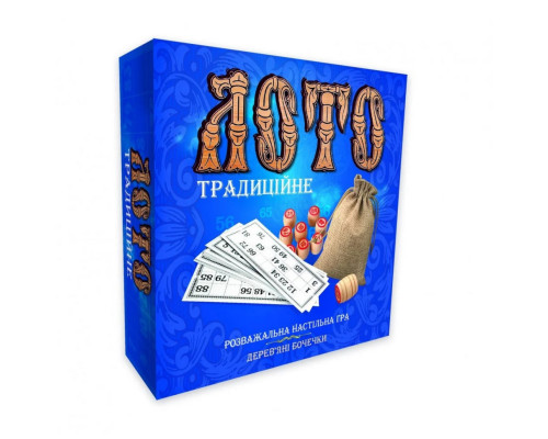 Лото "Традиционное" 30315 с деревянными бочонками