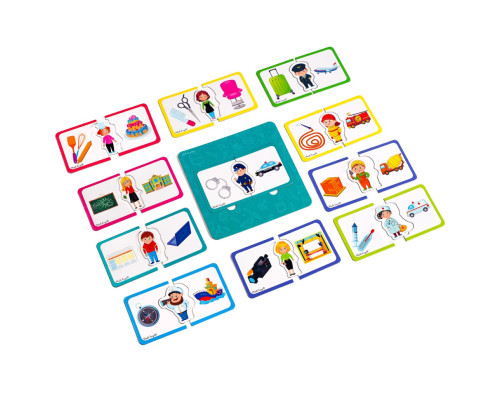 Настольная игра на ассоциации "В мире профессий" Vladi Toys VT1804-44 (укр)