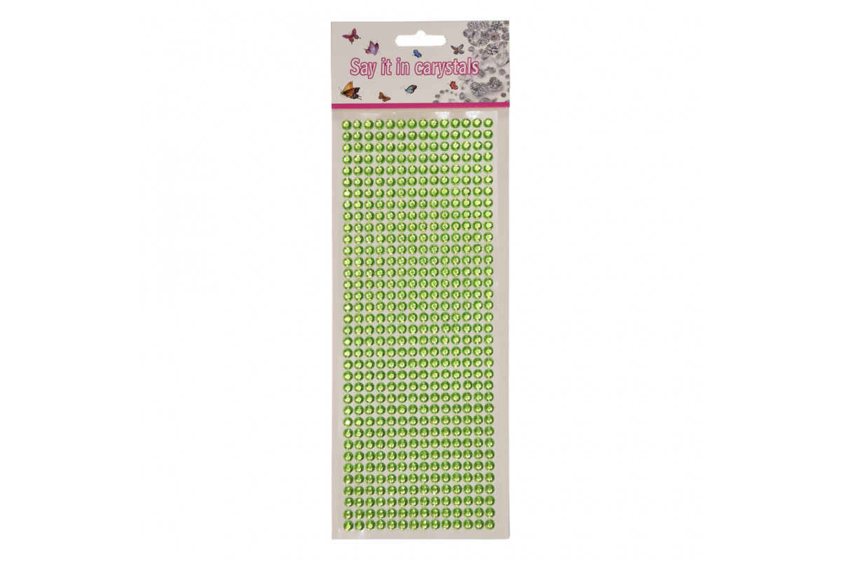 Наклейки декоративні XY-004(Green) на планшеті 504 шт