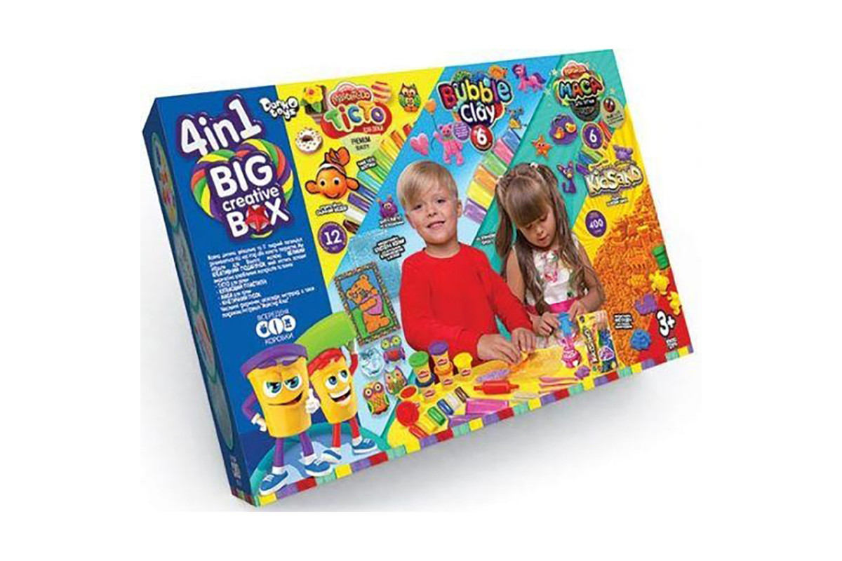 Набір для творчості "4в1 BIG CREATIVE BOX" BCRB-01-01U Укр