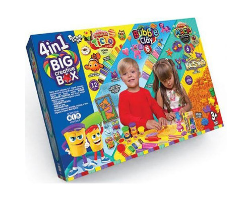 Набір для творчості "4в1 BIG CREATIVE BOX" BCRB-01-01U Укр