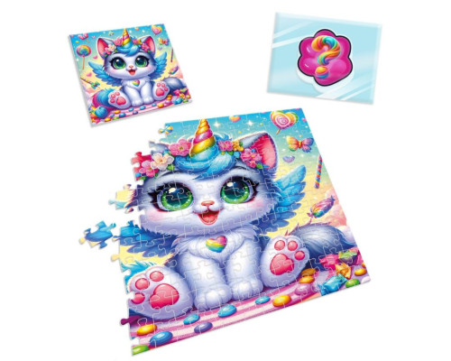Дитячі пазли з сюрпризом "Котик-єдиноріжка" VT 8030-07, 180 деталей
