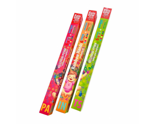Дитячий набір для творчості "Веселкові ручки" 5028-AC Пальчикові фарби