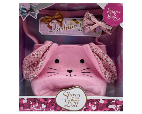 Детская сумочка "Зайчик" SK090D ушки, длинная ручка, 1 отделение-липучка