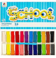 Набір для ліплення пластилін "School" 200319G  24 кольори